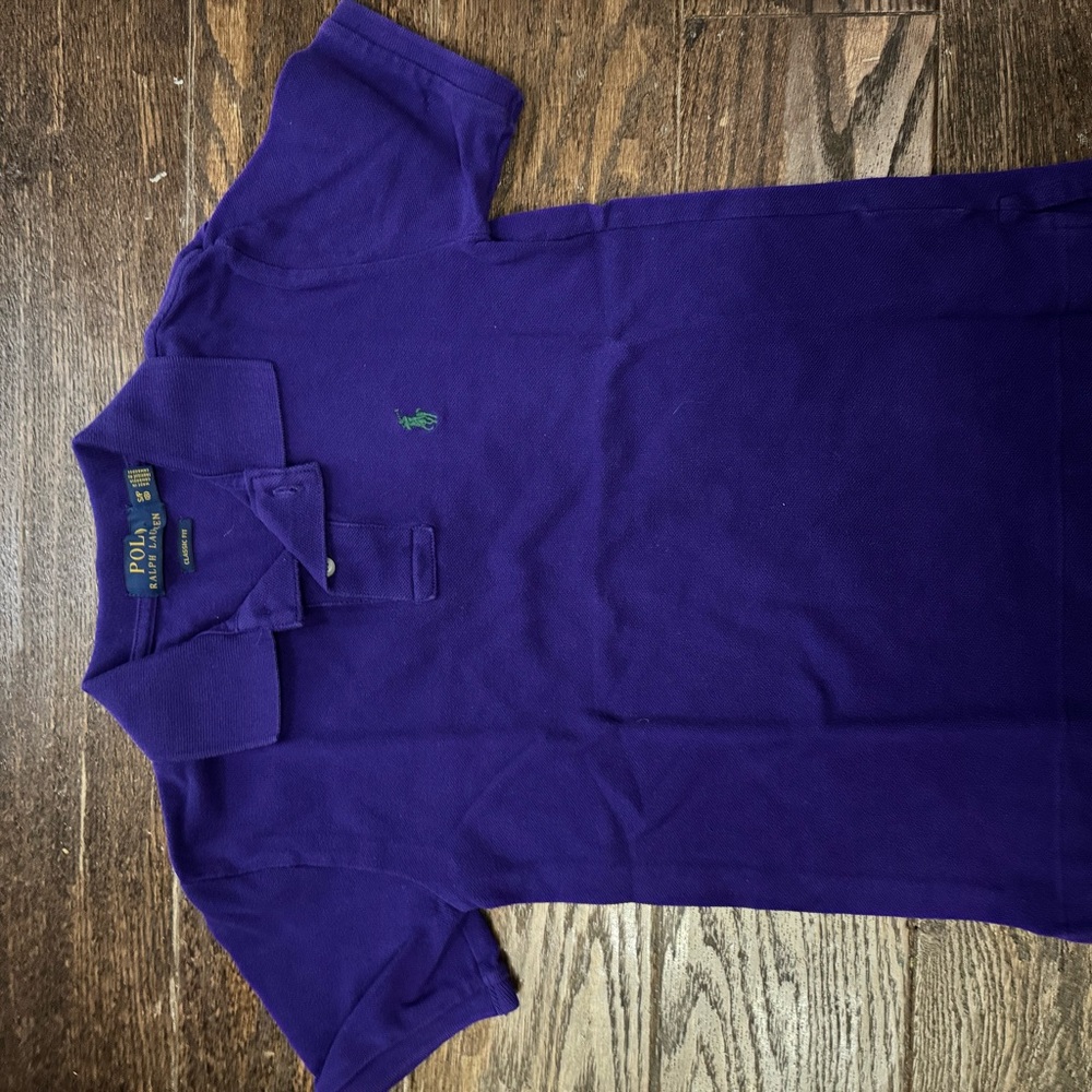 Polo by Ralph Lauren Purple Polo Shirt Classic Design